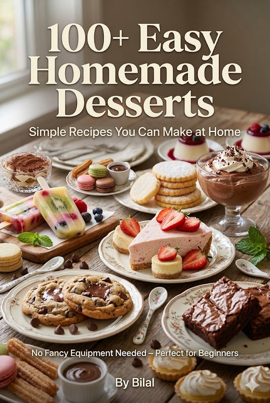 100+ Easy Homemade Desserts – Simple No-Fuss Recipes for Beginners & Busy Home Bakers